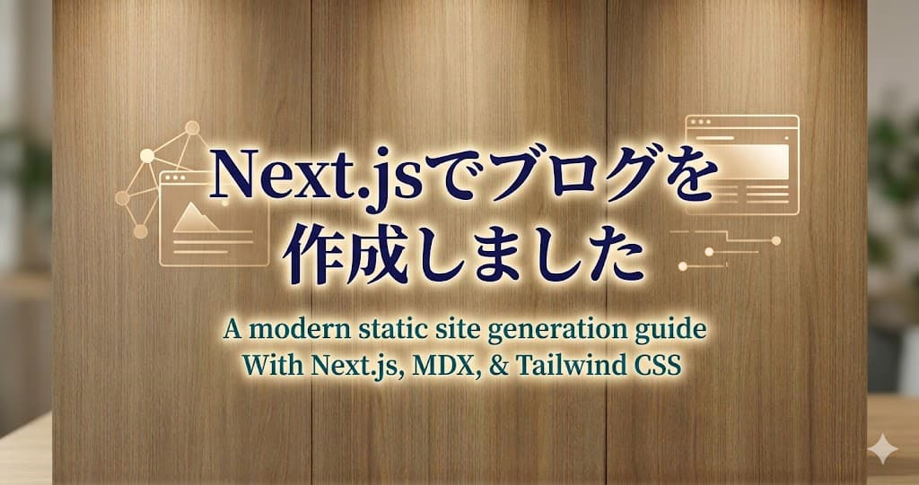 Next.jsでブログを作成しました
